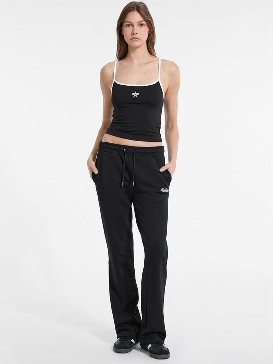 Guess Jeans Guess Jeans Παντελόνι υφασμάτινο 176211 Μαύρο Slim Fit