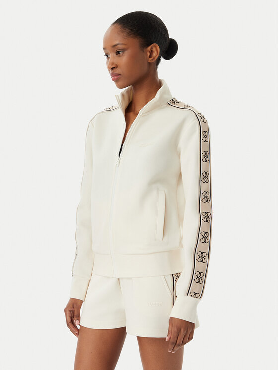 Guess Guess Majica dugih rukava V2YQ16 KB3P2 Écru Regular Fit