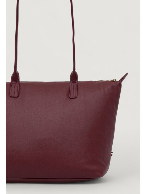 Tommy Hilfiger Tommy Hilfiger Σάκος POPETTE SOFT TOTE Μπορντό