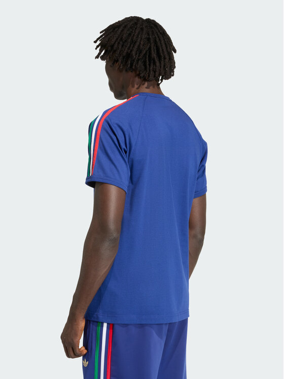 adidas adidas T-Shirt 3-Stripes Niebieski jasny Regular Fit