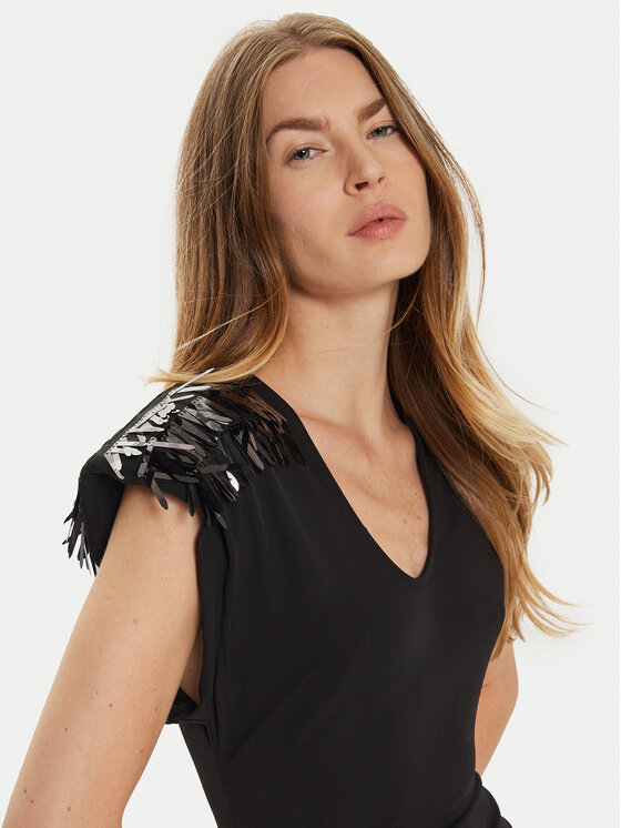 Bruuns Bazaar Bruuns Bazaar Коктейльна сукня Dorit BBW4213 Чорний Slim Fit