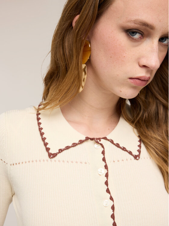 Motivi Motivi Maglione M210W103932N0S1 Crema Slim Fit