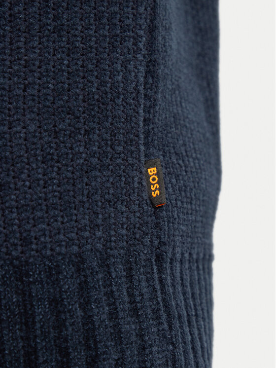 BOSS Boss Пуловер 50523568 Тъмносин Regular Fit