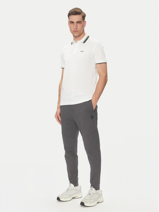 BOSS BOSS Polo marškinėliai Paddy Ap Heritage 50538101 Balta Regular Fit