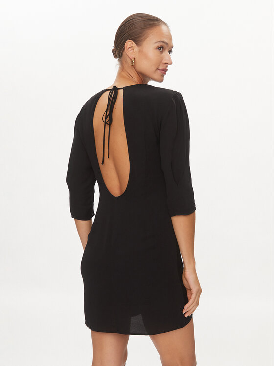 DKNY DKNY Koktel haljina D2A4B345 Crna Regular Fit