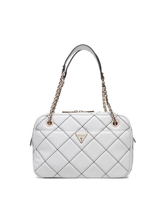 Guess Torebka Cessily Top Zip Shoulder Bag HWQC76 79180 Biały Modivo.pl