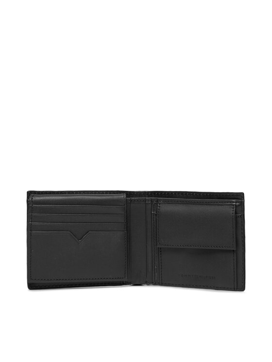 Tommy Hilfiger Tommy Hilfiger Pénztárca Th Monogram Cc Flap And Coin AM0AM11846 Fekete