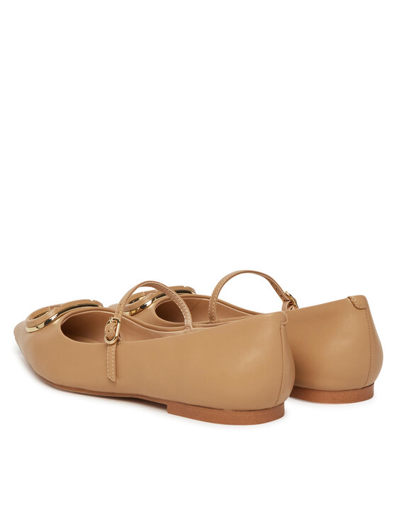TWINSET TWINSET Baleriny 251TCP064 Brązowy
