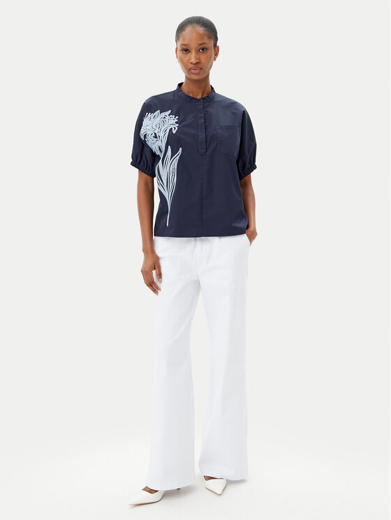 ARTIGLI ARTIGLI Bluse ACBL002227 Dunkelblau Regular Fit