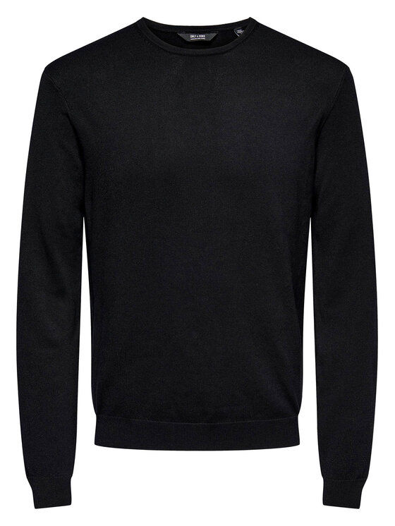 Only & Sons Only & Sons Sweter Wyler 22020088 Czarny Regular Fit