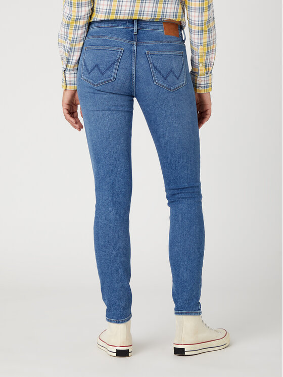 Wrangler Wrangler Jeans Skinny 615 W28K4736Y 112332349 Blau Skinny Fit