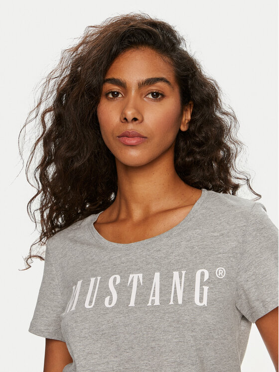 Mustang Mustang T-shirt Alma 1013933 Siva Regular Fit