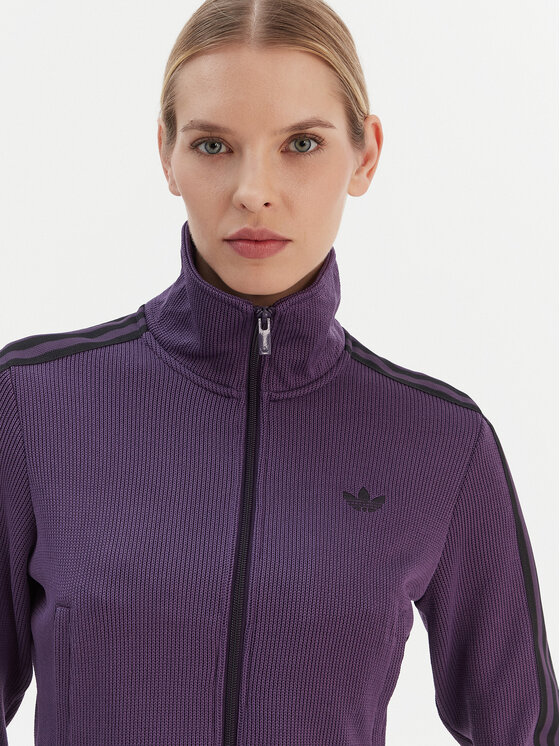 adidas adidas Світшот Firebird Adicolor JY2615 Фіолетовий Regular Fit