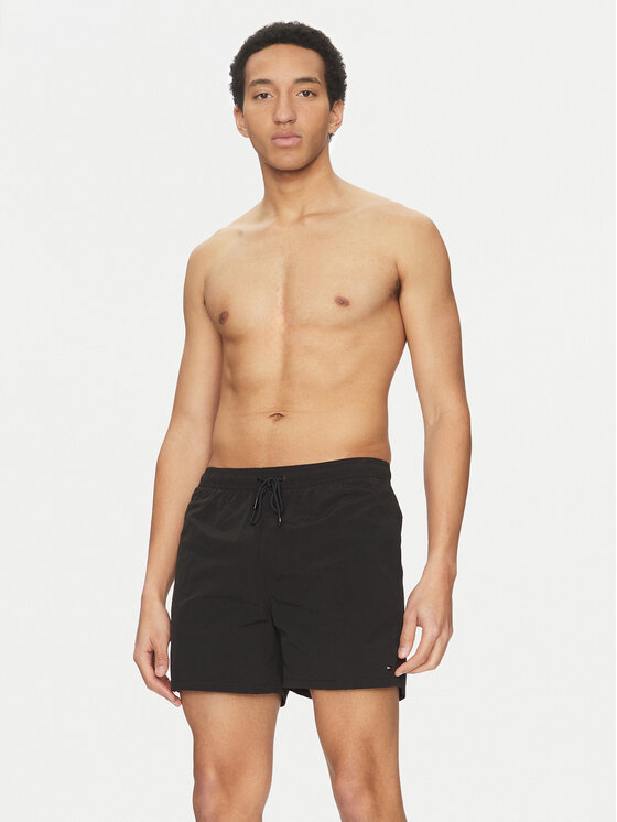 Tommy Hilfiger Tommy Hilfiger Pantaloni scurți pentru înot UM0UM03477 Negru Regular Fit
