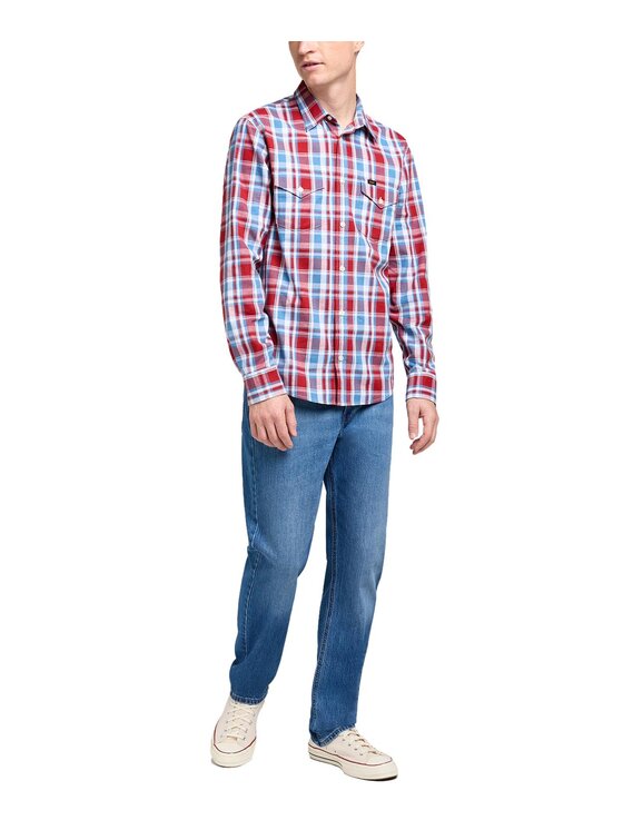 Lee Lee Jeansy 112350598 Niebieski Loose Fit