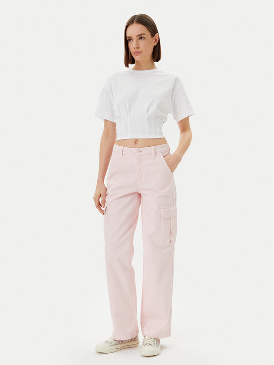 Guess Jeans Guess Jeans Джинси W4YB61 WGCV1 Рожевий Straight Leg