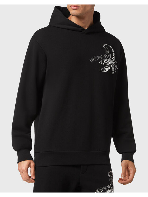 PHILIPP PLEIN PHILIPP PLEIN Mikina 1617 Čierna Regular Fit