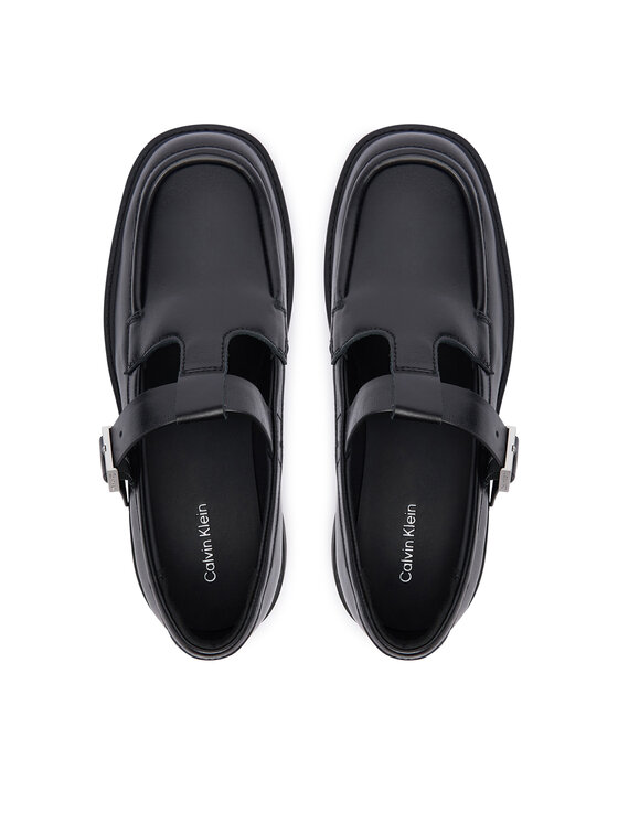 Calvin Klein Calvin Klein Loaferice Chunky Loafer Tbar Pol Lth HW0HW03046 Crna