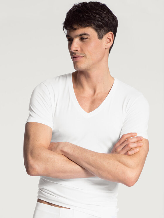 Calida Calida T-Shirt 14317 Biały Regular Fit