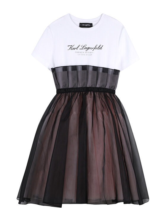 Karl Lagerfeld Kids Karl Lagerfeld Kids Igapäevane kleit Z31140 S Roosa Regular Fit