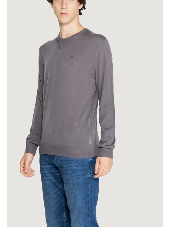 Armani Exchange Armani Exchange Sweter 8NZM3A ZM8AZ Szary To Fit
