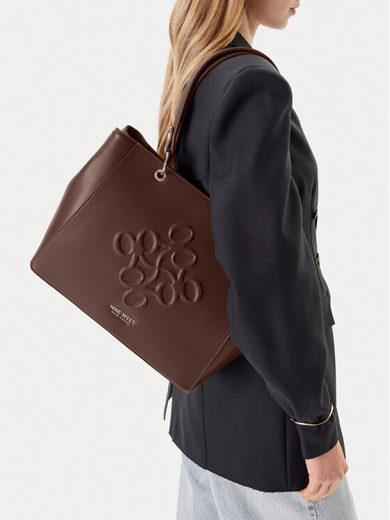 Nine West Torebka CEO-GIANNA-H242051 Brązowy