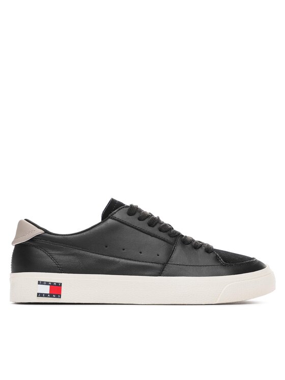 Tommy Jeans Snīkeri Vulcanized Ess EM0EM01106 Melns