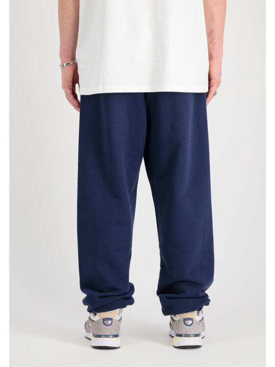 Alpha Industries Alpha Industries Joggery Alpha Essentials Rubber Logo Jogger Granatowy Relaxed Fit
