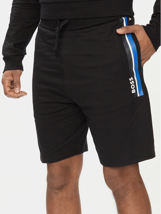 Boss Pantaloni scurți sport Authentic 50515162 Negru Regular Fit