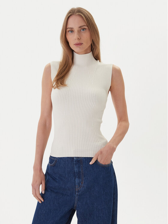 Kontatto Bluză cu gât 3M0826C Crem Slim Fit