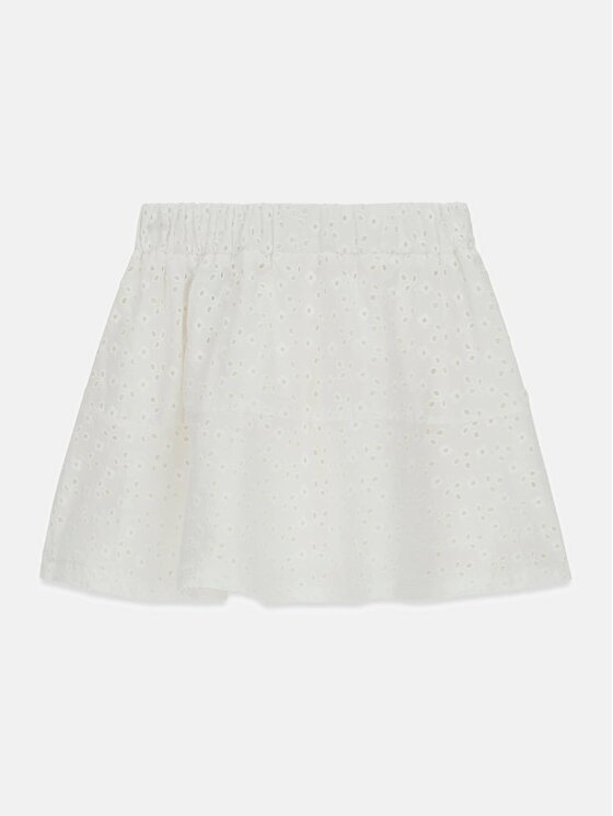 Guess Kids Guess Kids Spodnie materiałowe 181988 Biały Regular Fit