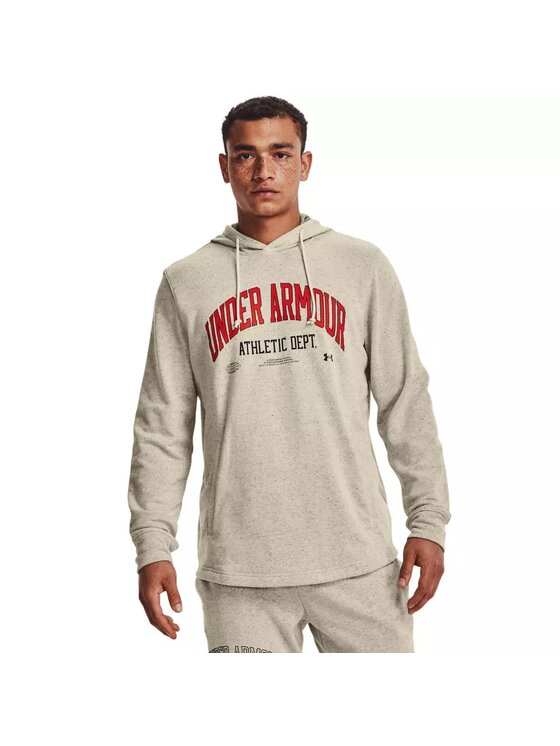 Under Armour Under Armour Bluza UA Rival Try Athlc Dept HD Beżowy Loose Fit