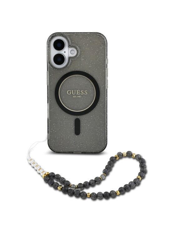 Guess Guess Etui na telefon Apple iPhone 16 Czarny