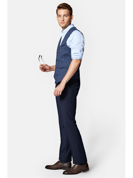 Lancerto Lancerto Kamizelka KA131223000006 Granatowy Slim Fit