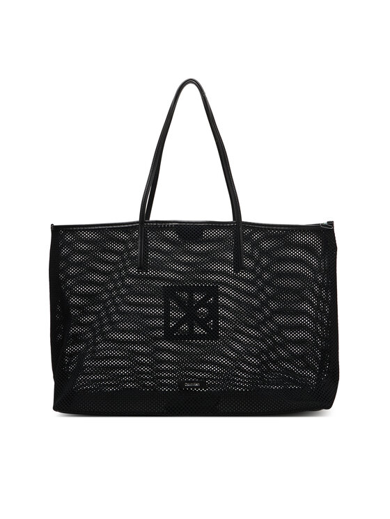 Calvin Klein Calvin Klein Torebka Emblem Mesh Xl Tote LV04F3422G Czarny