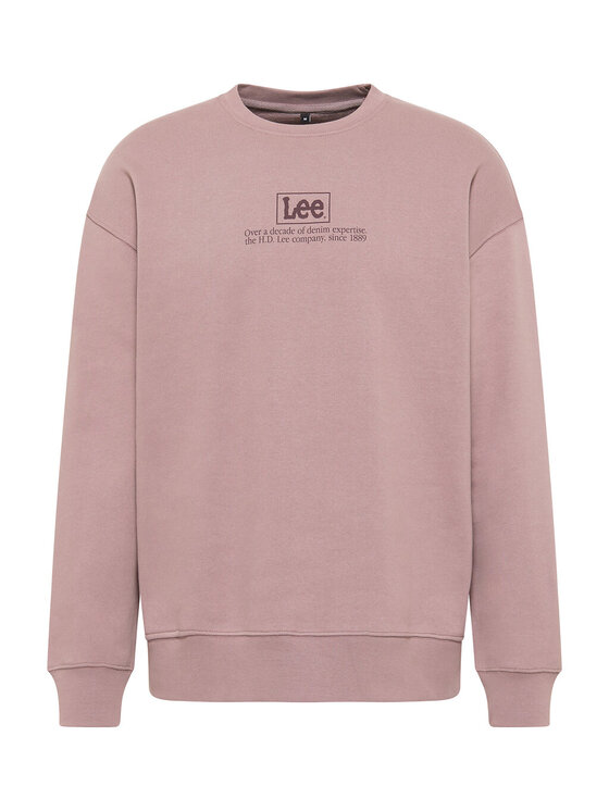 Lee Lee Bluza LOGO LOOSE SWS Fioletowy Loose Fit