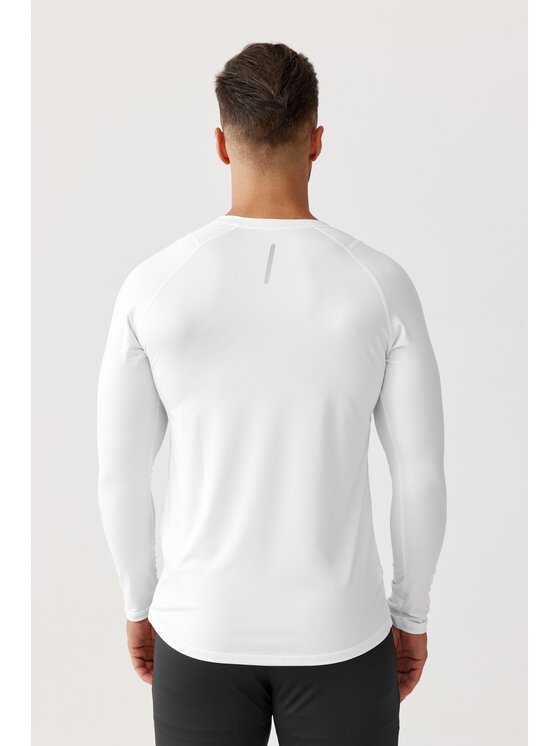 ROUGH RADICAL ROUGH RADICAL Koszulka techniczna VITAL ZIP LS Biały Slim Fit