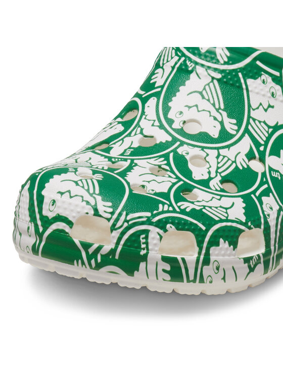 Crocs Crocs Şlapi Classic Duke Print Clog 210003 Verde