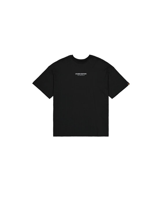 Alpha Industries Alpha Industries T-Shirt Studio Edition Backprint T-Shirt Women Czarny Loose Fit