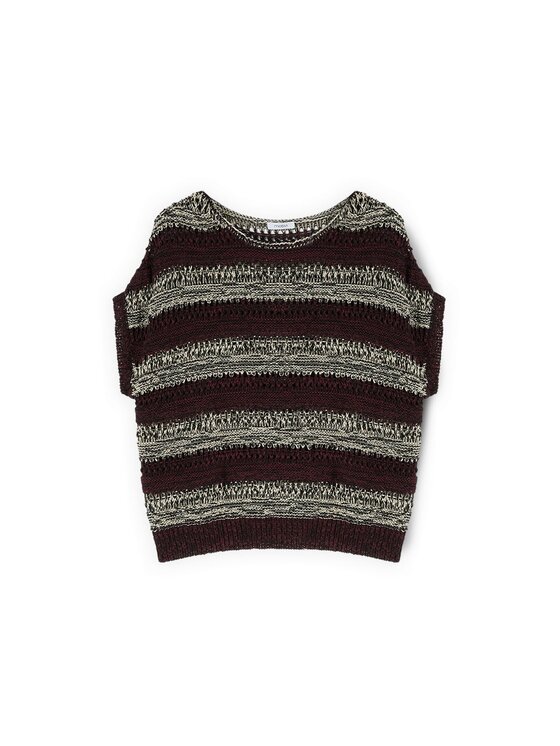 Motivi Motivi Sweter M189W003891N0V2 Brązowy Over Fit