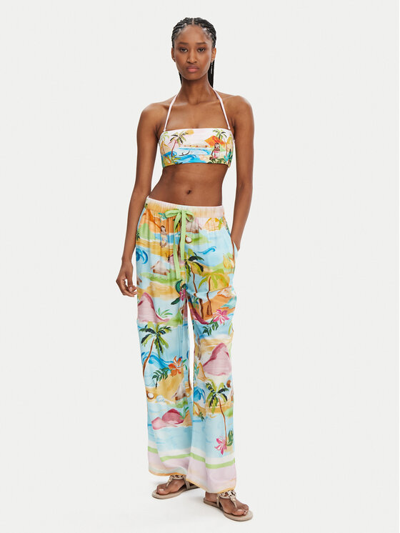 Seafolly Seafolly Bavlnené nohavice South Pacific 55400-PA Farebná Relaxed Fit