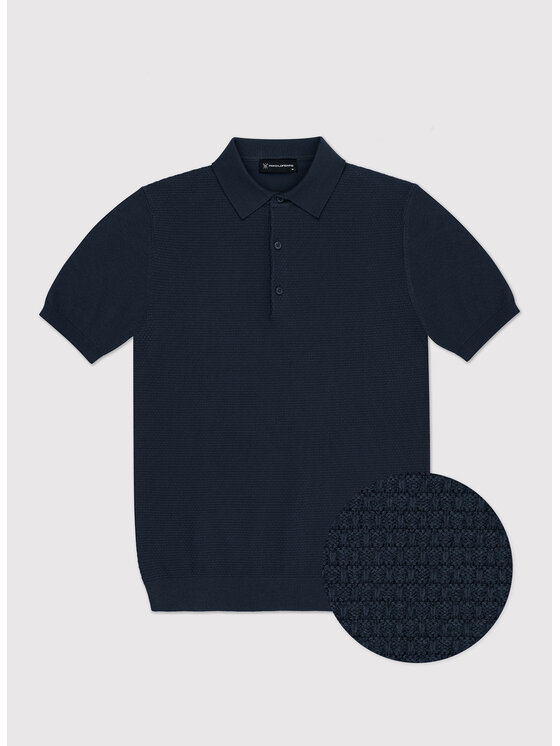 Pako Lorente Pako Lorente Polo P24SF-TX-002 Granatowy Classic Fit