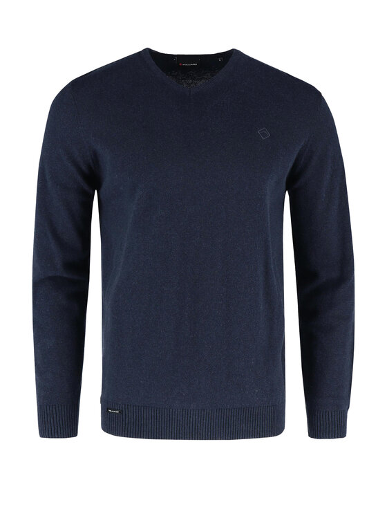 Volcano Volcano Sweter S-STIG Niebieski Regular Fit