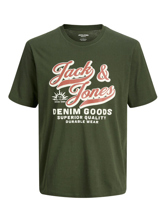 Jack&Jones Jack&Jones Majica Logo 12279535 Zelena Standard Fit