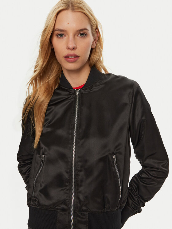 HUGO Hugo Bomberjacke Fleura-1 50430669 Schwarz Regular Fit