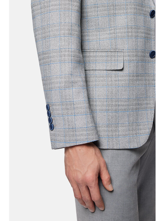 Lancerto Lancerto Marynarka Silsbee MA131124000017 Szary Slim Fit