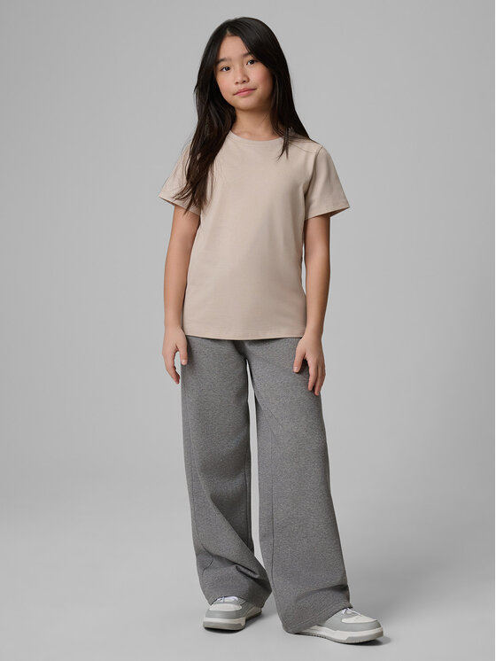 4F 4F T-Shirt BASIC+ Beżowy Regular Fit