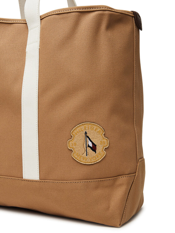 Tommy Hilfiger Tommy Hilfiger Torebka Th Summer Tote AM0AM13557 Brązowy