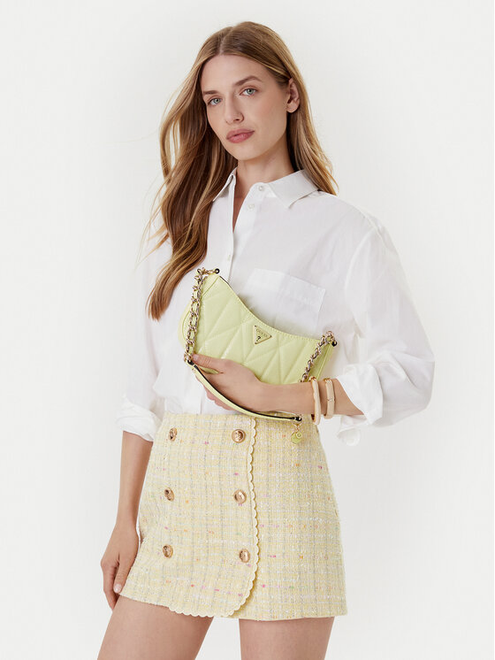 Guess Guess Дамска чанта Aldina HWGG96 63170 Жълт