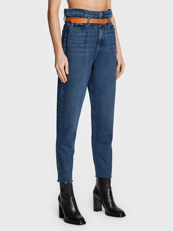 Liu Jo Liu Jo Jeans hlače UF2043 D4623 Modra Regular Fit